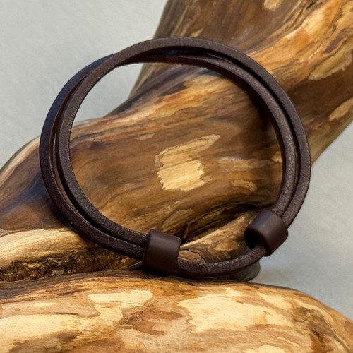 Armband braun boho style - braun, leder