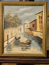 Wunderschönen Alte Öl Am Leinwand Mit Unterschrift 