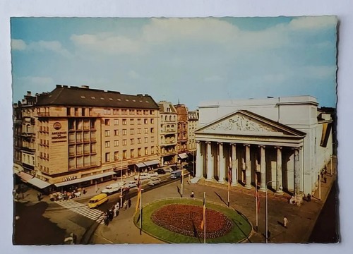 Postcard bad aachen theater - aachen,
