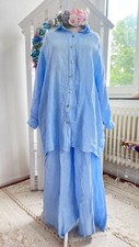 Leinen Zweiteiler Hose + Bluse