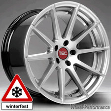 19 Zoll T3 Alufelgen 8,5x19 5x110 ET35 in silber für Opel und Saab
