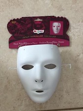 WHITE BLANK MALE FACE MASK MTV
