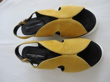 Stylische Leder Sandalette Gr