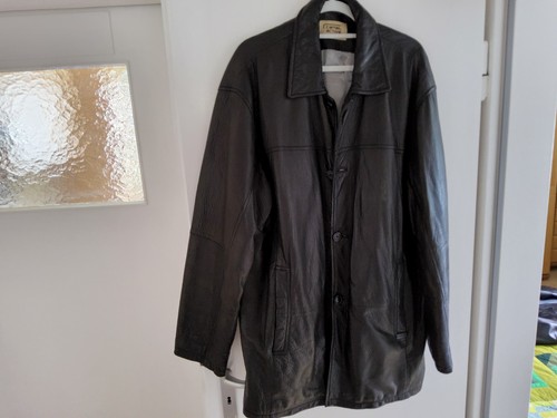 Herren lederjacke 54 camel - gr.,