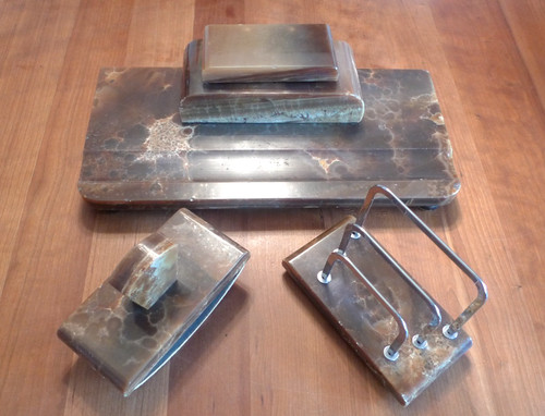 Marmor schreibtisch set - marmor,