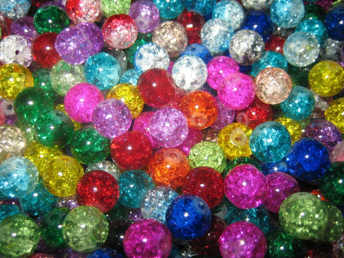 Glasperlen mix crackle - mix,