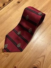 ATWARDSON 100% Seide Krawatte edel Hoheitszeichen Rot 146 X 10 cm GB