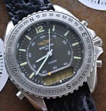 Breitling PLUTON A51038 Vintage  Pluton & New Leather Strap REVEIL 