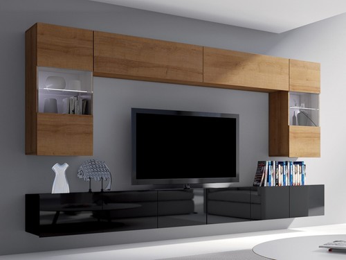 Moderne wohnwand calabrini - moderne,