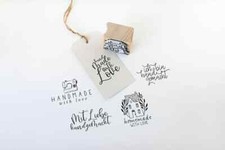 Stempel Handmade, Made with love Stempel, Handmadestempel für Selbstgemachtes