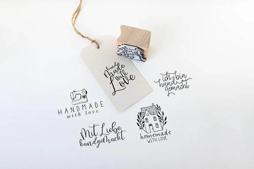 Stempel handmade made with - handmade,,