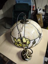 Tiffany Hängelampe mit Blumen