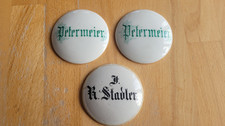 3 x uralter Porzellaneinsatz