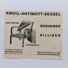 1930 Knoll Antimott Sessel