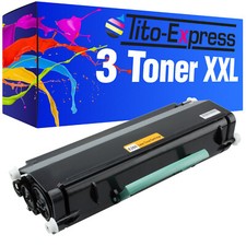 Laser Toner Kartusche 3x Black für Lexmark E460 E460DN E460DW E 460 DN E 460 DW