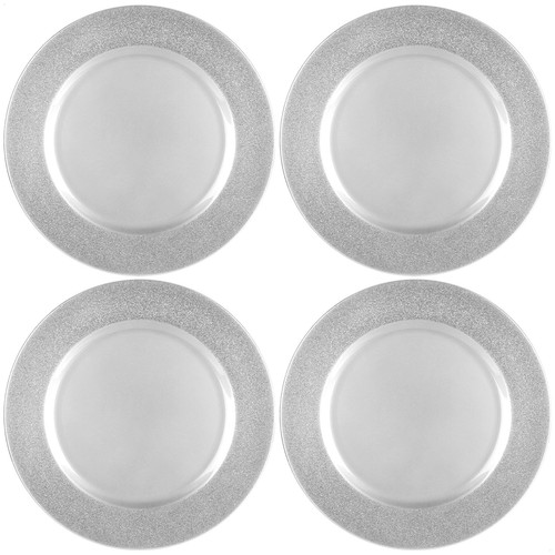 Platzteller glitzern - 4x,