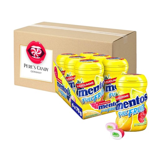 Mentos full fruit kaugummi 6 - mentos, (6