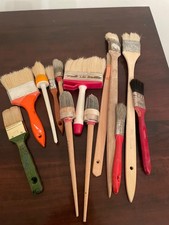 Malerpinsel Set 13 Teile Lackierpinsel Acrylfarben Pinselset Gebraucht