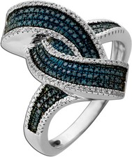 Brillantring Silber 925 weiße