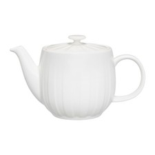 AMBITION Teekanne Teebereiter Krug mit Deckel Kräutern Teekrug Ligne 1 l weiß 