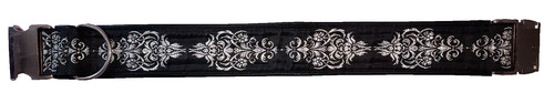 Halsband schwarz silber - schwarz, m.