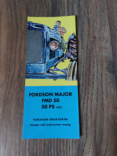 Original Prospekt Fordson Major FMD 50 Ford Werke Traktor Schlepper