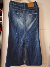 Langer enger Jeansrock, gr. L