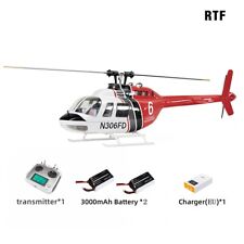 Fly Wing Bell 206 RC Hubschrauber 6CH GPS ACE Flight Controller 2*Akku
