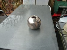 Kugelvase Metall versilbert