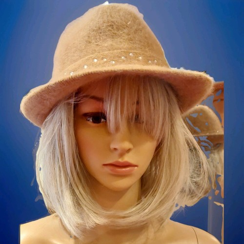 Damen hut vintage angora - ,