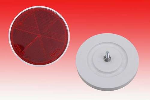 Rückstrahler rund rot 85mm - rückstrahler, d=85mm