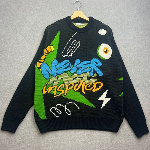 Zara pullover medium graffiti - medium,