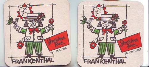 Bierdeckel frankenthal - bierdeckel,
