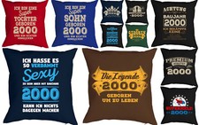 Geschenk 25.Geburtstag Geschenkidee Kissen Sofakissen Jahrgang 2000 - 25 Jahre