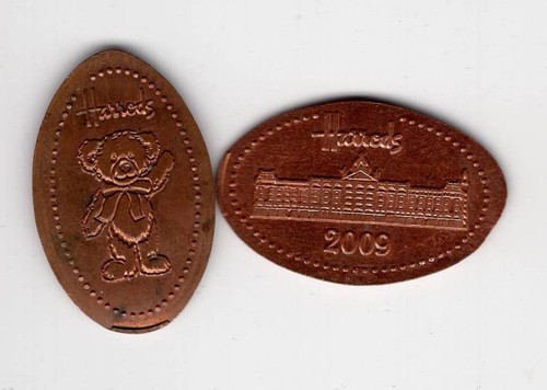 Elongated coin england - elongated,
