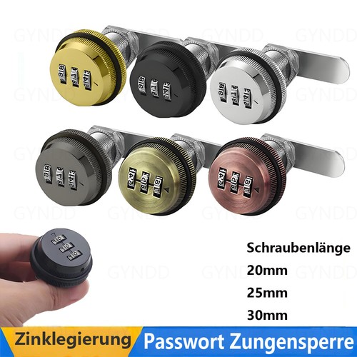 Stellige code schrankschloß - 3,