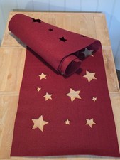 Tischläufer, Filz, Weinrot