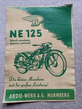 ARDIE NE 125  Motorrad Reklame