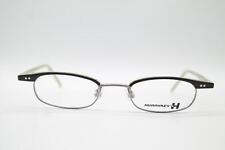 Vintage Humphreys by Eschenbach 2486 Schwarz Braun Silber Oval Brille NOS