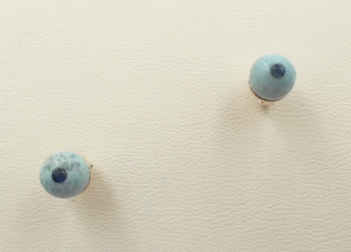 Larimar saphir ohrstecker - saphir,