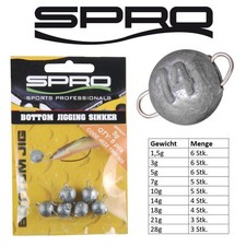 Spro Bottom Jigging | Cheburashka 1,5g bis 28g | Jig Bleikugeln Jigkopf Jighead 
