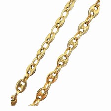 Bohnenkette 14K/585 4mm Gelbgold 51cm