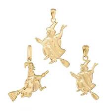 Kettenanhänger Hexe 333 Gelb