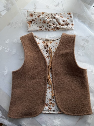 Wollwalk weste braun - wollwalk,