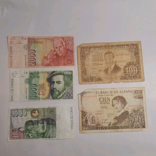 Sammlung spanischer banknoten - sammlung,