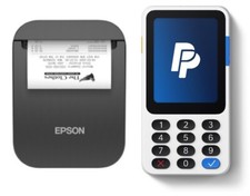 PayPal Kartenleser mit tragbarem Bondrucker, weiß