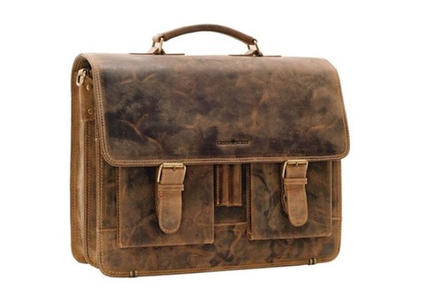 Greenburry vintage leder - leder, mappe