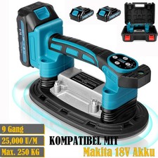 Nivelliermaschine Elektrisch Fliesenvibrator Fliesenleger mit 2XAkku + Ladegerät