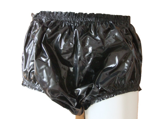 Schwarzes pvc höschen - schwarzes,