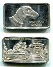 Silberbarren  "Rauhhaardackel-